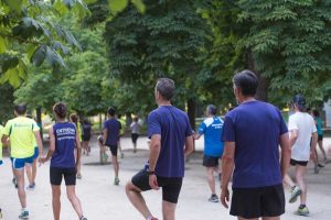 VG running entrenando en la escuela