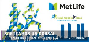 Dorsal MetLife 15Km - Madrid 2017