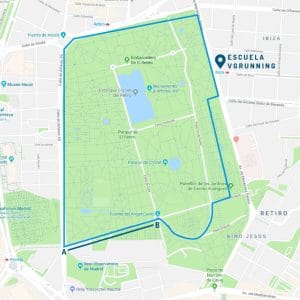 Mapa entrenamiento cuestas