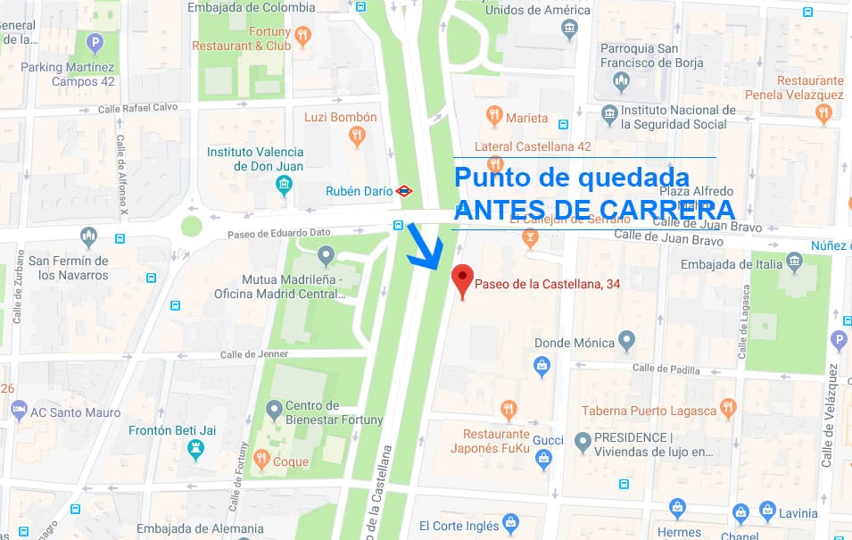 Punto Salida - Maratón Madrid