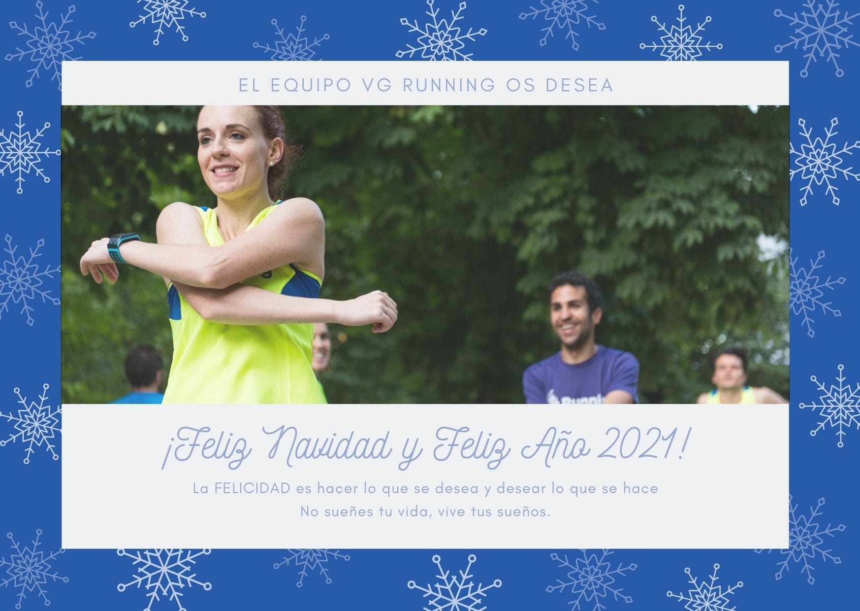 Postal Navidad VG Running