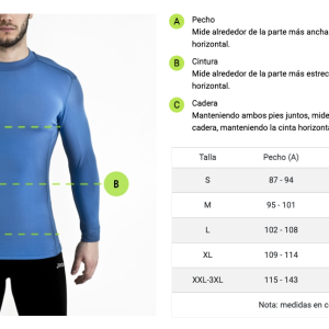 Tallas sudadera Chico